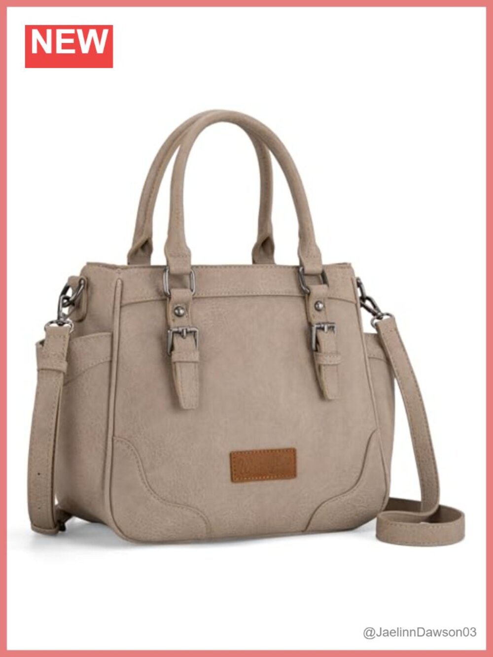 Montana West Wrangler Crossbody Tote Bag Vegan Leather Top Handle Purse